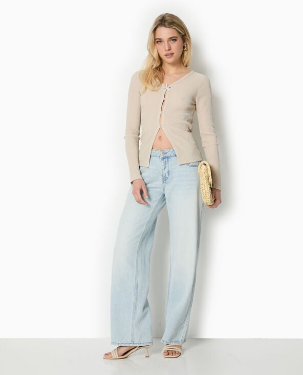 pimkie T-shirt manches longues effet gilet - Beige