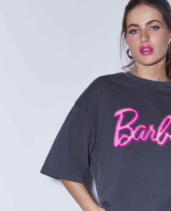 Pimkie T-shirt Oversize BARBIE - Gris Foncé