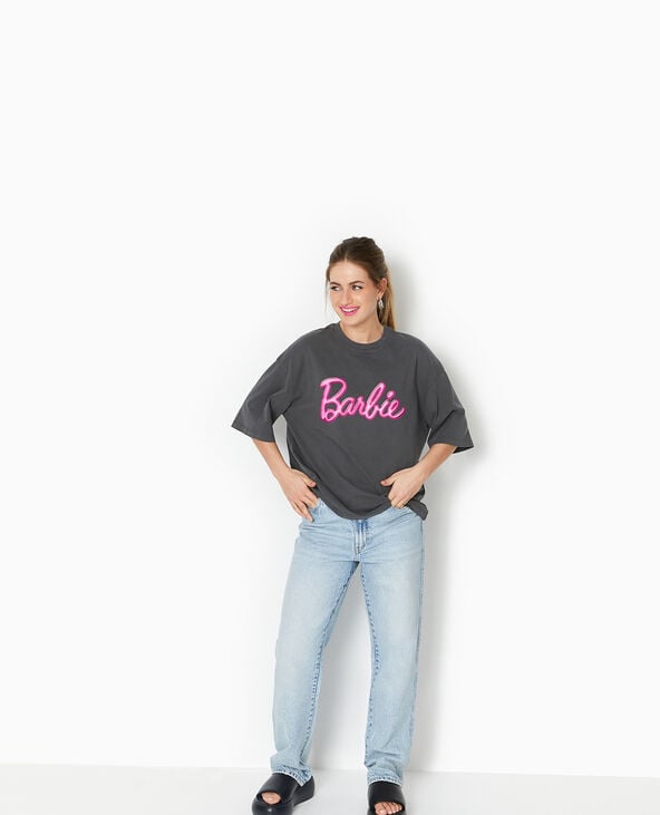 Pimkie T-shirt Oversize BARBIE - Gris Foncé