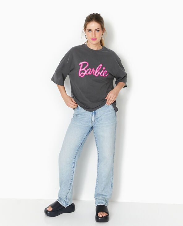 pimkie T-shirt oversize BARBIE - Gris foncé
