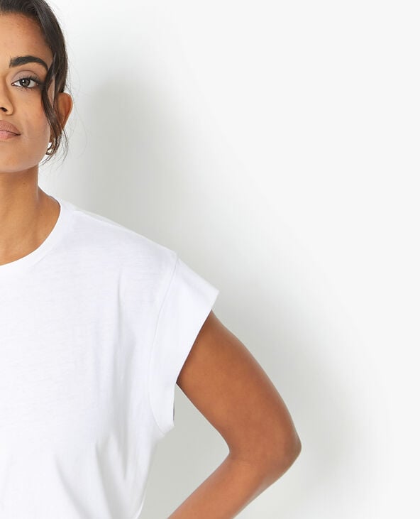 Pimkie T-shirt Oversize Sans Manches - Blanc