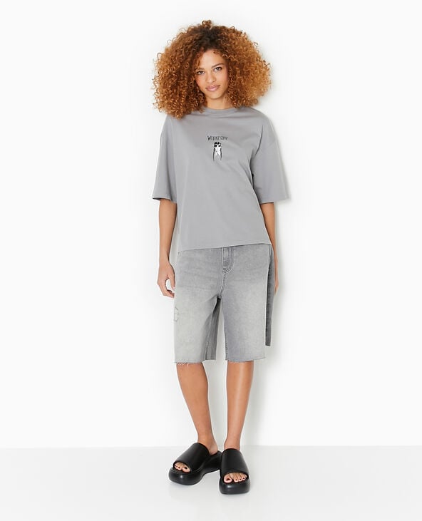 Pimkie T-shirt WEDNESDAY - Gris