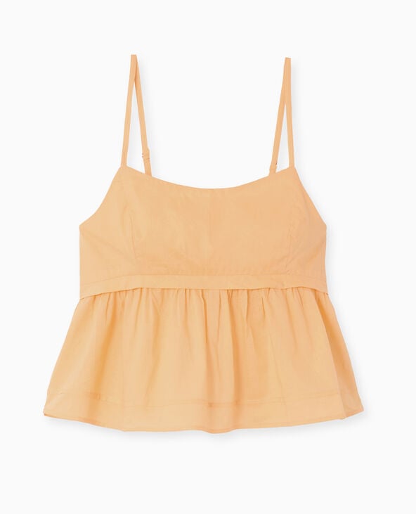 Pimkie Top à Bretelles Avec Volant - Orange