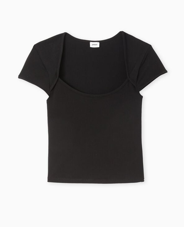 Pimkie Top Avec Encolure Dégagée - Noir
