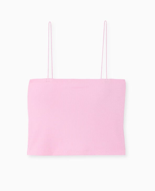 Pimkie Top Bandeau Court Avec Bretelles Fines - Rose