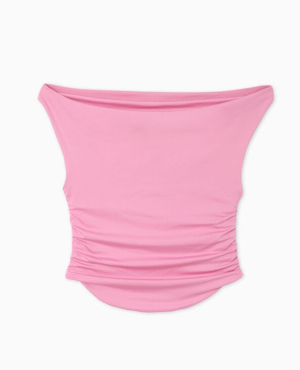 Pimkie Top Bénitier Avec Fronces Côtés - Rose