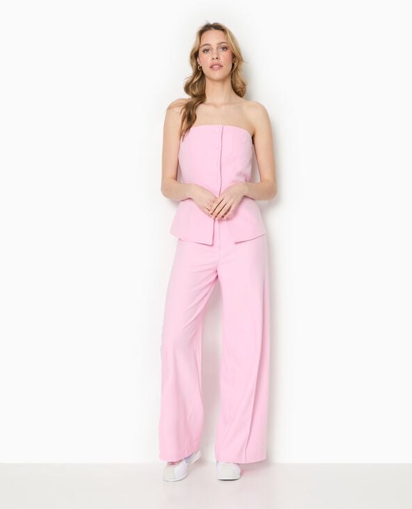 Pimkie Top Bustier Avec Boutons - Rose