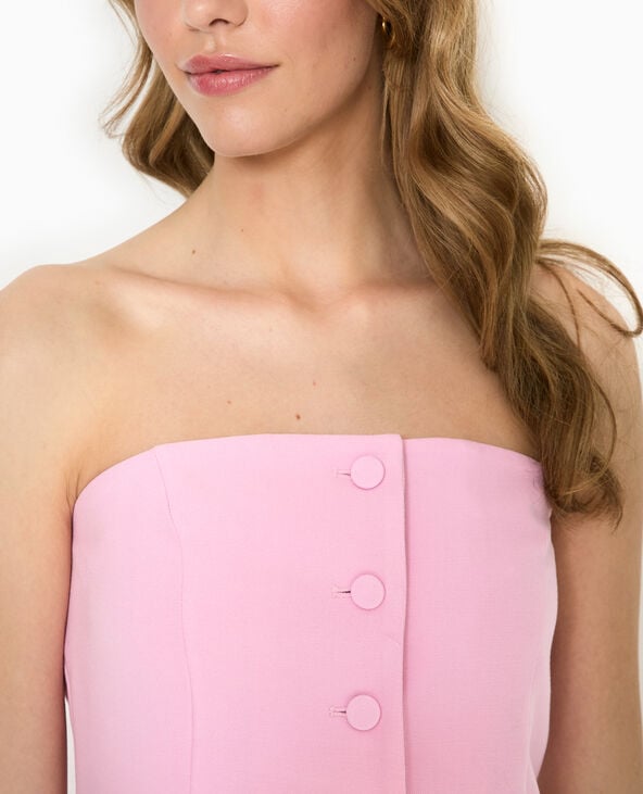 pimkie Top bustier avec boutons - Rose