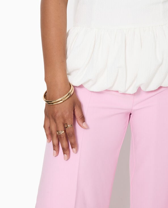 Pimkie Top Bustier Avec Empiècement Boule - Blanc