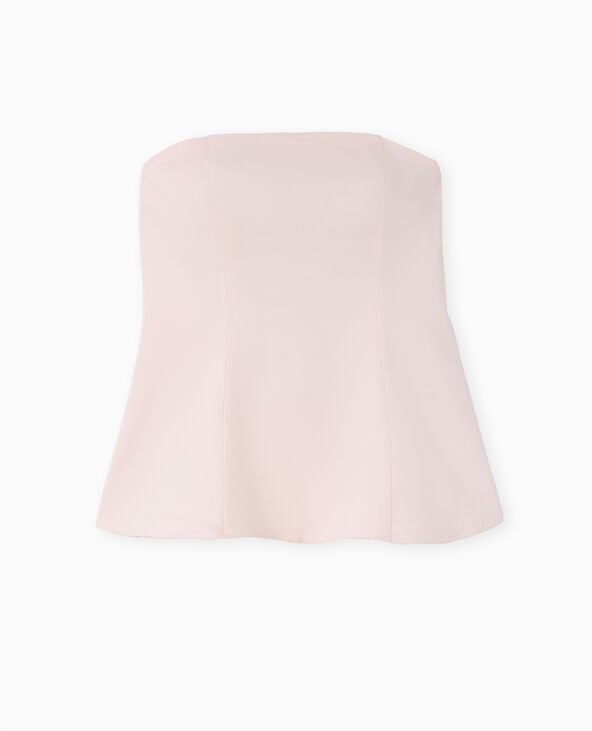 Pimkie Top Bustier Peplum - Rose Clair