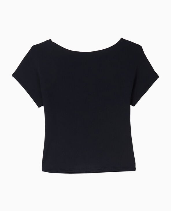 Pimkie Top Court Dos Ouvert - Noir
