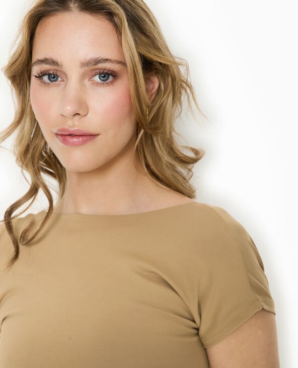 Pimkie Top Court Dos Ouvert - Taupe