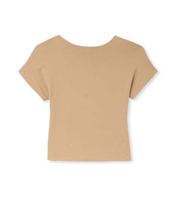 Pimkie Top Court Dos Ouvert - Taupe
