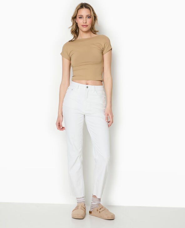 Pimkie Top Court Dos Ouvert - Taupe