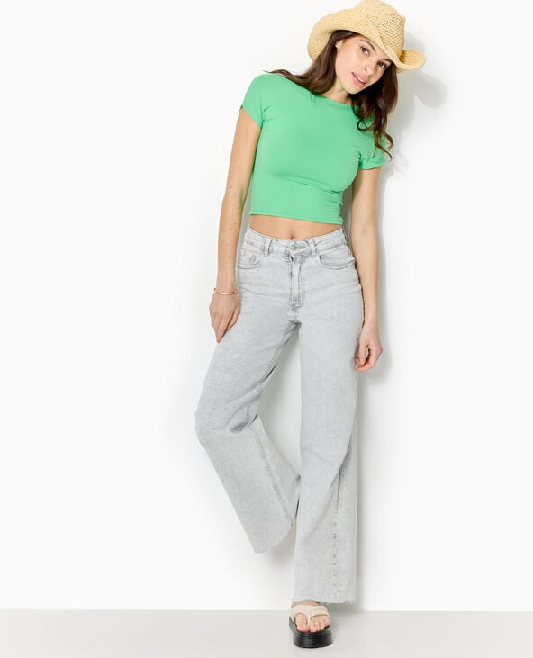 pimkie Top court dos ouvert - Vert clair