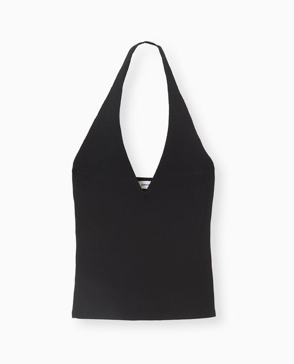 Pimkie Top Dos-nu En Maille - Noir