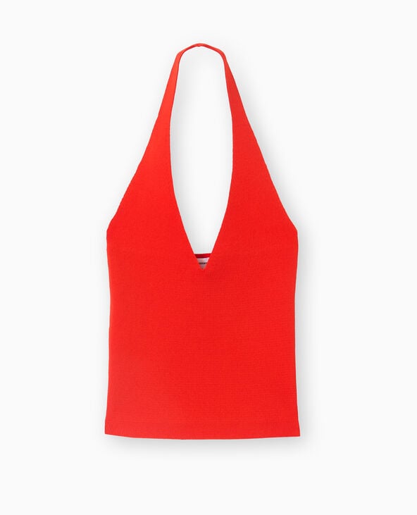 Pimkie Top Dos-nu En Maille - Rouge