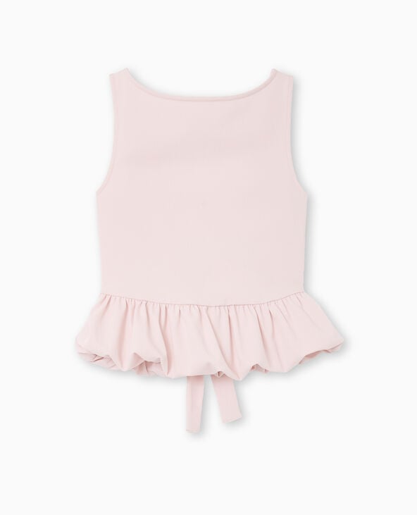 Pimkie Top Empiècement Boule Avec Dos Dégagé - Rose