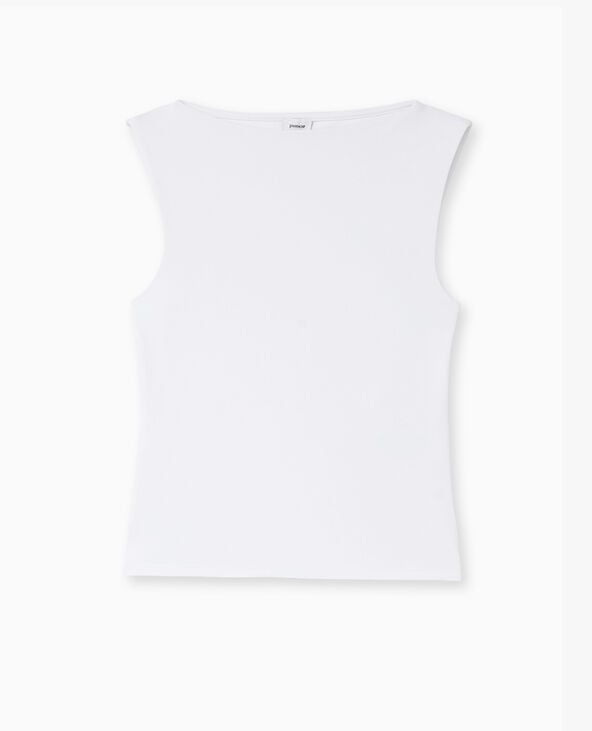 Pimkie Top Encolure Bateau - Blanc