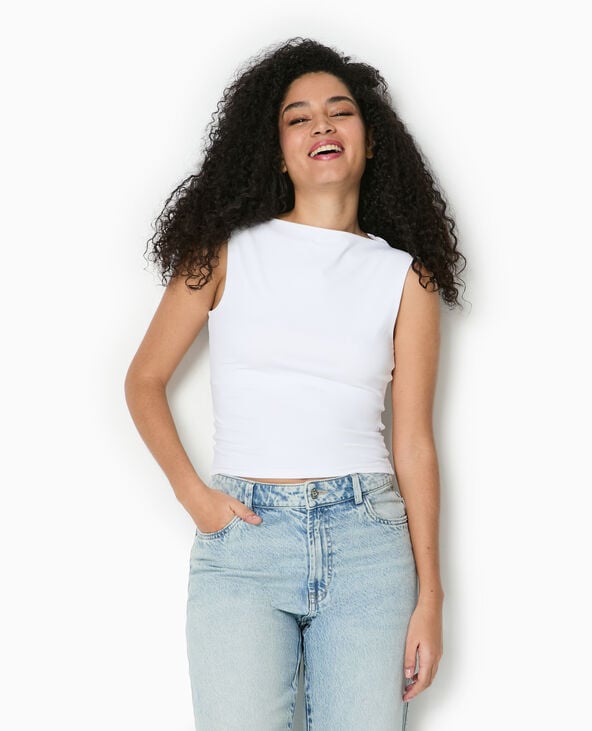 Pimkie Top Encolure Bateau - Blanc
