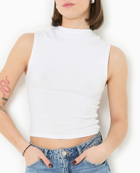 Pimkie Top Sans Manches - Blanc