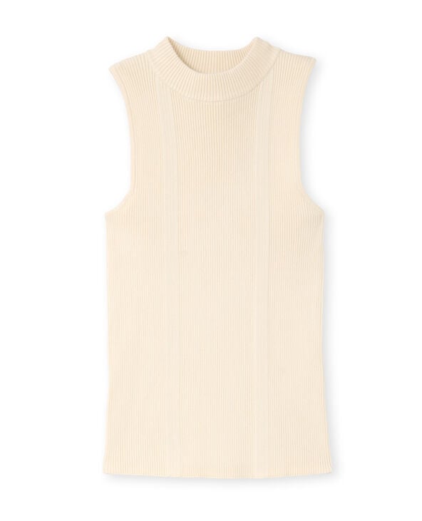 Pimkie Top Sans Manches En Maille Côtelée - Beige