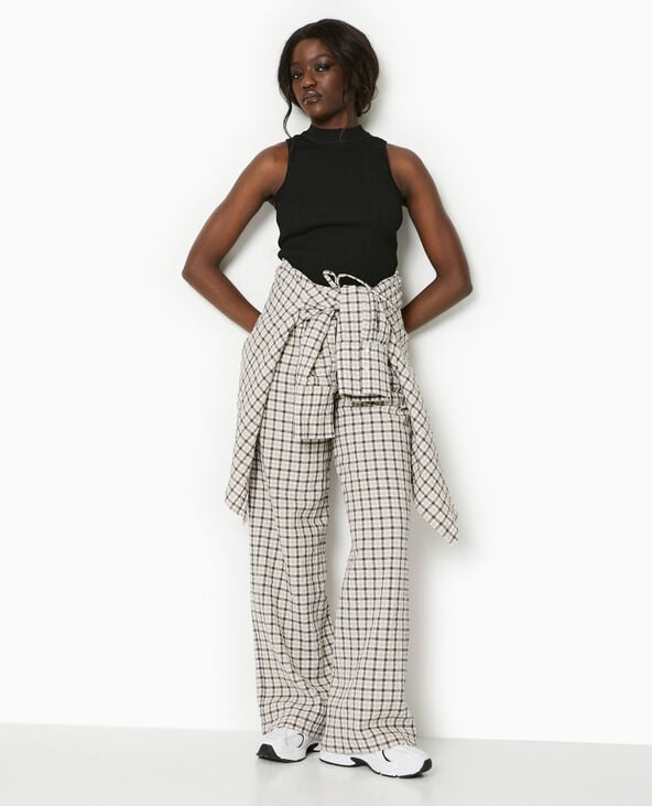 pimkie Top sans manches en maille côtelée - Noir