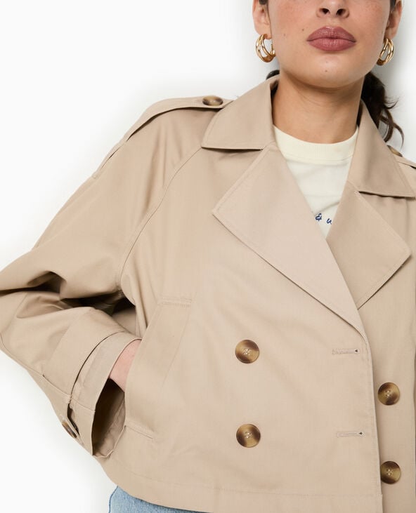 Pimkie Trench Court En Toile - Beige