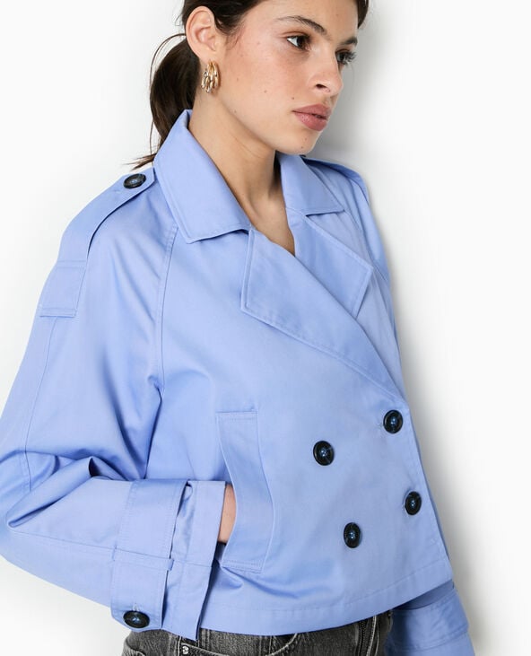 Pimkie Trench Court En Toile - Bleu