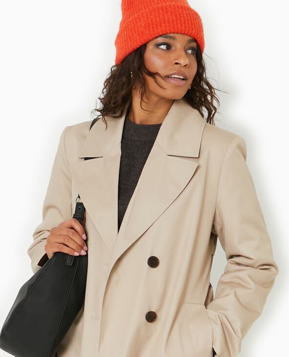 Pimkie Trench Long Avec Ceinture - Beige