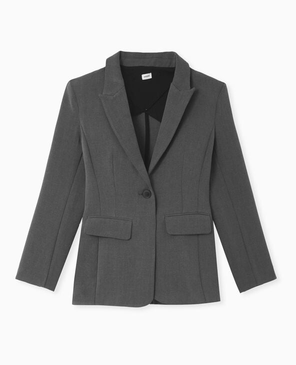 Pimkie Veste Blazer Cintrée - Gris