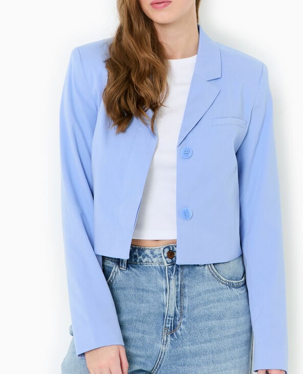 Pimkie Veste Courte Avec Boutons Sous Patte - Bleu