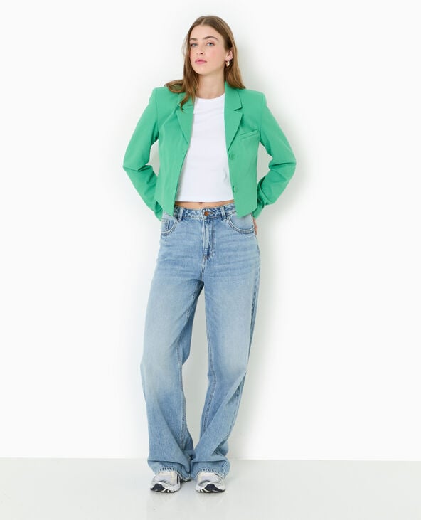 pimkie Veste courte avec boutons sous patte - Vert