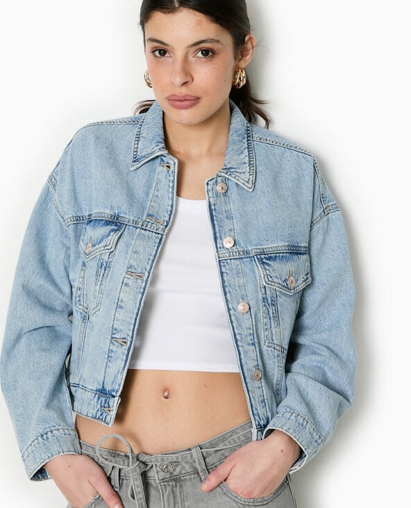 Pimkie Veste En Jean - Bleu