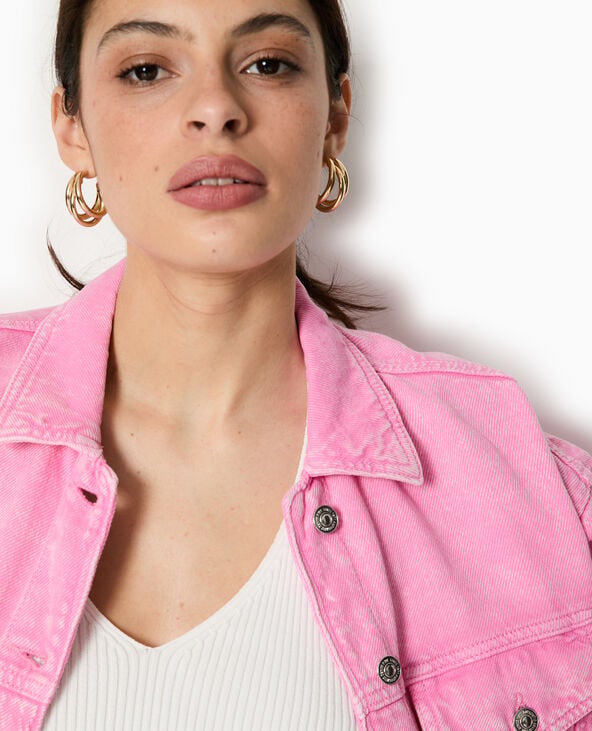 Pimkie Veste En Jean - Rose