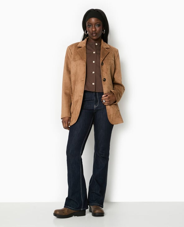 Pimkie Veste Sans Manches Avec Boutons - Marron