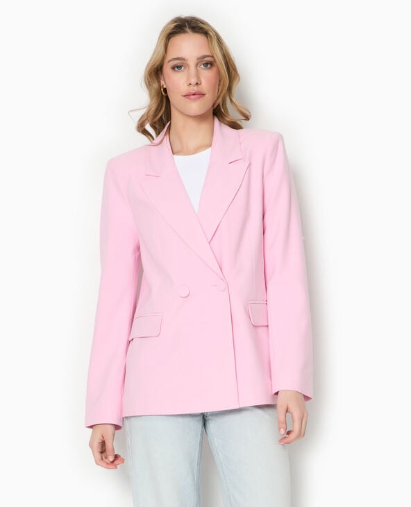 Pimkie Veste Tailleur Avec Double Boutonnage - Rose