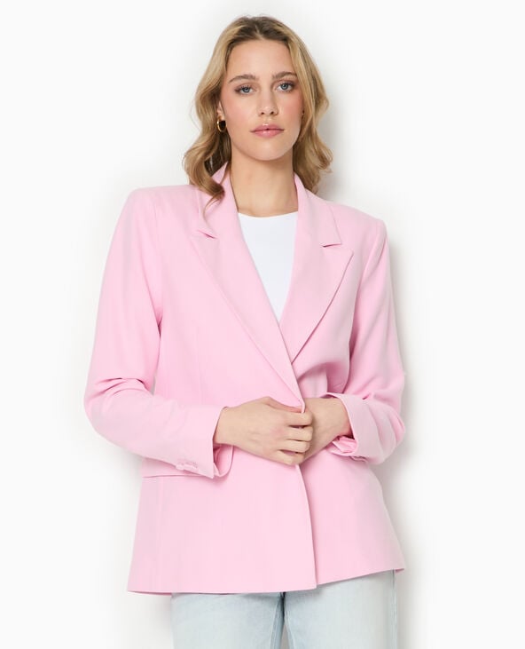pimkie Veste tailleur avec double boutonnage - Rose