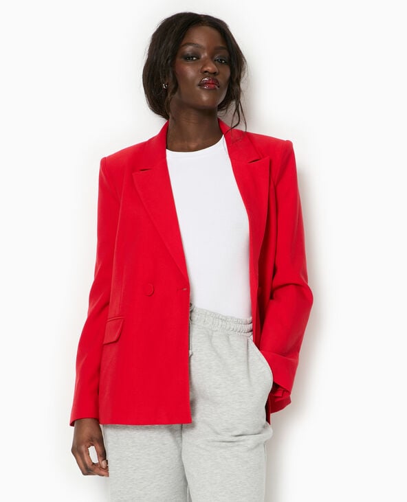 Pimkie Veste Tailleur Avec Double Boutonnage - Rouge
