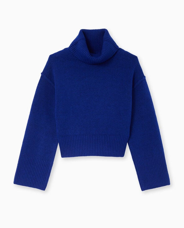 Pimkie Pull Col Boule Avec Manches Larges - Bleu électrique