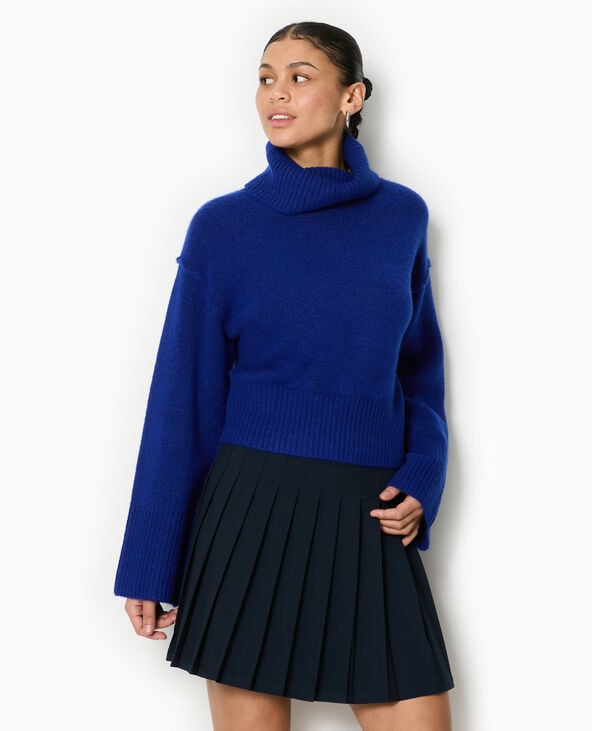 Pimkie Pull Col Boule Avec Manches Larges - Bleu électrique