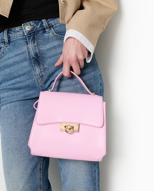 pimkie Sac boxy avec poignée et bandoulière - Rose poudré