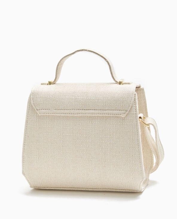 Pimkie Sac Boxy Tissu Avec Poignée Et Bandoulière - Beige