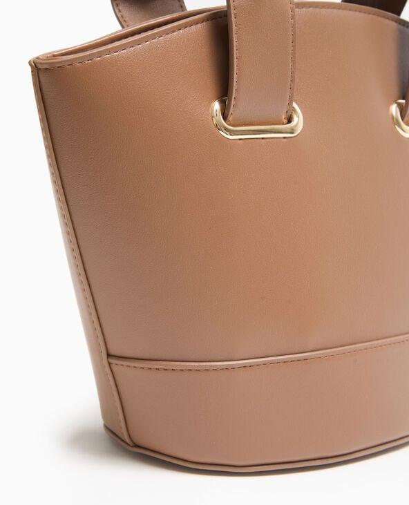 Pimkie Sac Effet Seau Avec Poignée Et Bandoulière - Camel