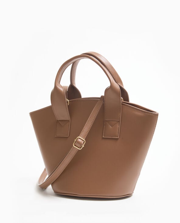 Pimkie Sac Effet Seau Avec Poignée Et Bandoulière - Camel