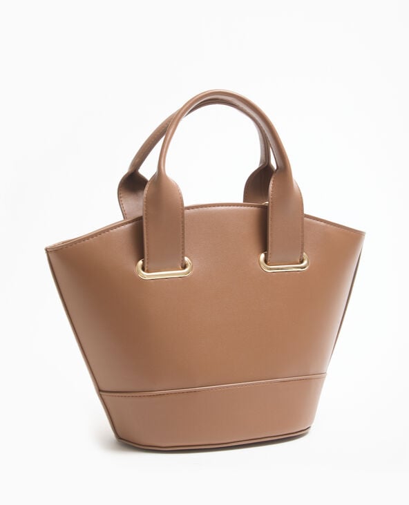 pimkie Sac effet seau avec poignée et bandoulière - Camel