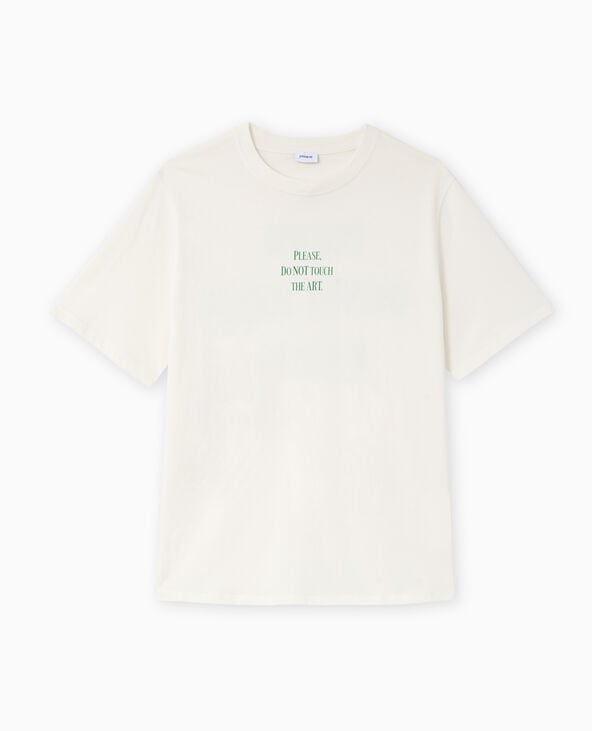 Pimkie T-shirt Oversize Avec Print Devant Et Dos - Blanc