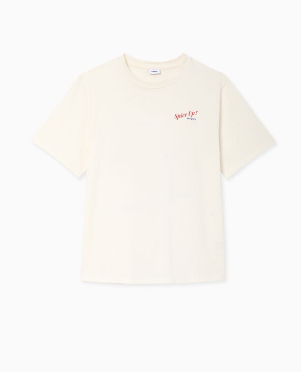 Pimkie T-shirt Oversize Avec Print Devant Et Dos - Blanc