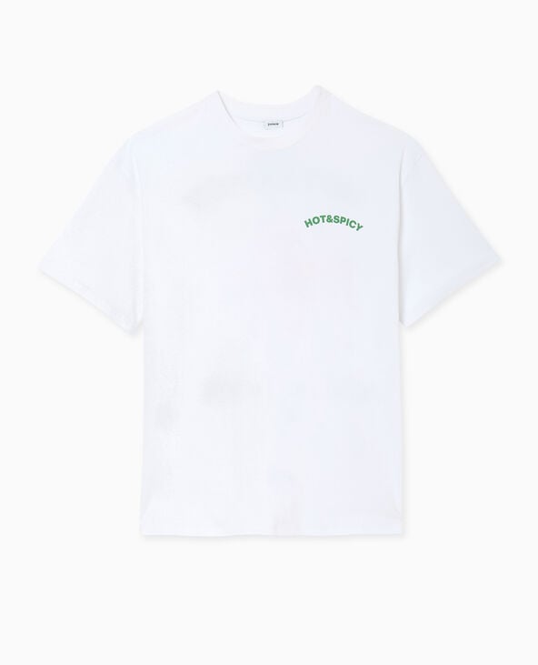 Pimkie T-shirt Oversize Avec Print Devant Et Dos - Blanc