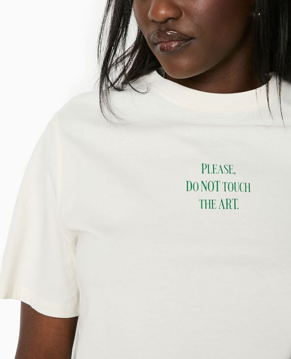 pimkie T-shirt oversize avec print devant et dos - Blanc